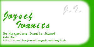 jozsef ivanits business card